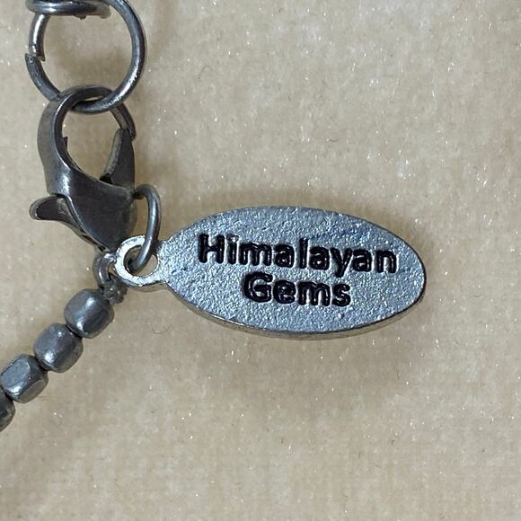 Himalayan Gems Black Silver Necklace - Picture 5 of 7